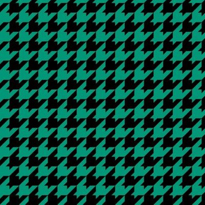 Houndstooth Pattern - Emerald and Black