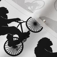 Bigfoot Sasquatch Silhouette Bicycle