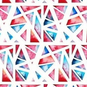 Geometric watercolour pattern