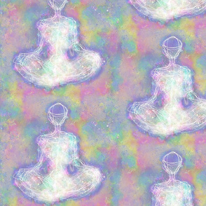 Contour Line Meditation - Opal Sky