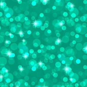 Sparkly Bokeh Pattern - Emerald Color