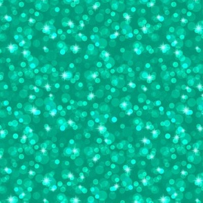 Small Sparkly Bokeh Pattern - Emerald Color