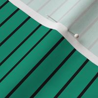 Emerald Pin Stripe Pattern Horizontal in Black