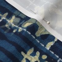 Shibori with Boro hand stitches 