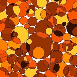 Circles Orange + gold