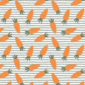 carrots - spring easter - sage stripes - LAD21