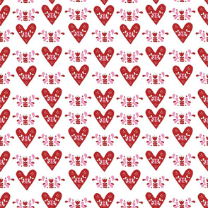 Scandinavian Heart Valentine repeat