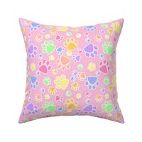 Spring Easter Pastel Bright Cat Kitten Paw