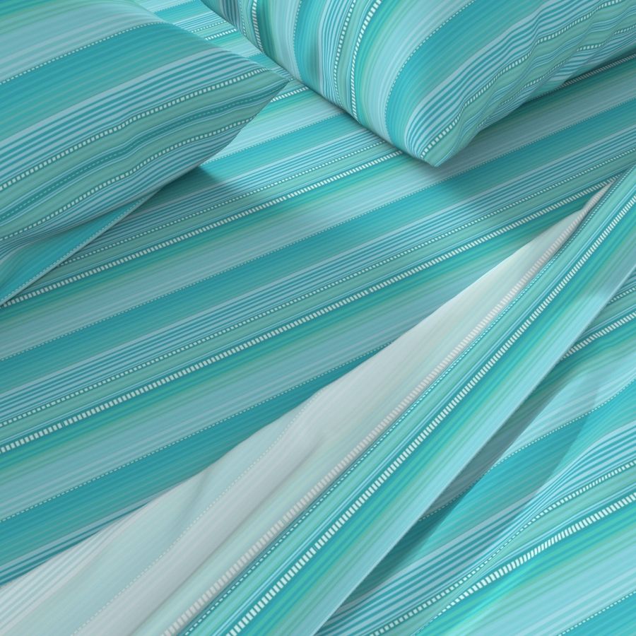 Serape Stripes in Turquoise Teal