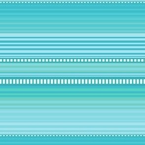 Serape Stripes in Turquoise Teal