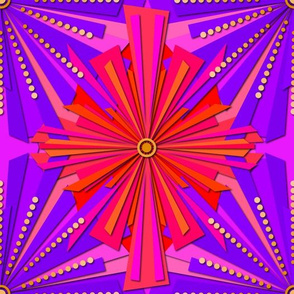 papercut starburst - purple