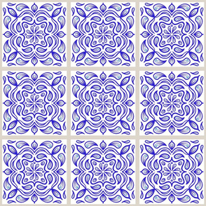 Blue and White 2, Spanish Tile