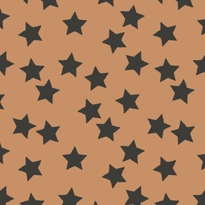 Little minimalist stars sparkles sky sweet dreams abstract boho nursery design cinnamon charcoal brown gray
