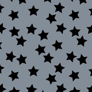 Little minimalist stars sparkles sky sweet dreams abstract boho nursery design cool gray slate black 