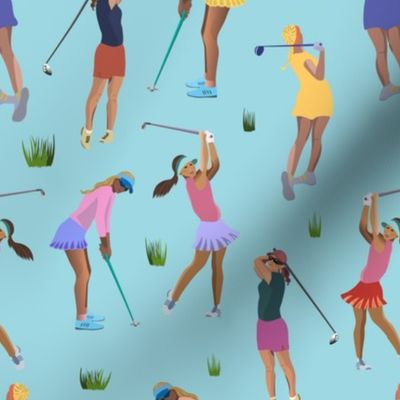 Golf Girls - blue - medium