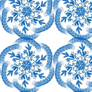 Blue willow,blue china,floral pattern