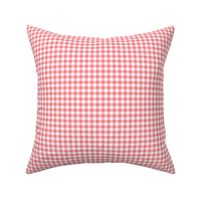 Small Gingham Pattern - Shell Pink and White