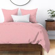 Houndstooth Pattern - Shell Pink and White
