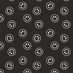 Happy Face Repeat Fabric, Wallpaper and Home Decor | Spoonflower