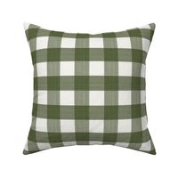 1.5"  Buffalo Plaid Moss on Cream