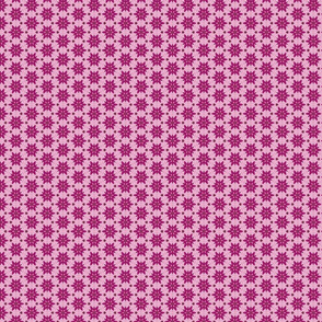 magenta floral dotted