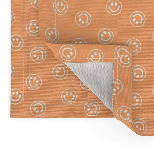 Peachy-Orange Happy Stamp