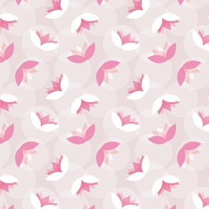 Small Pink Water Lily Pattern