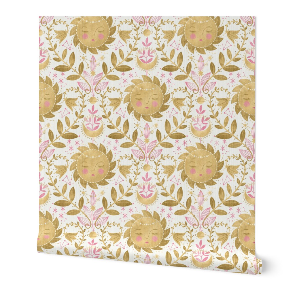 Sleeping Sun Cosmic Damask