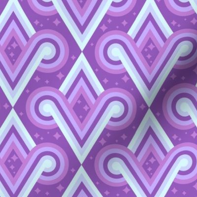 Lavender Diamond Spirals by Cheerful Madness!!