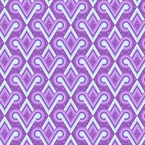 Lavender Diamond Spirals by Cheerful Madness!!