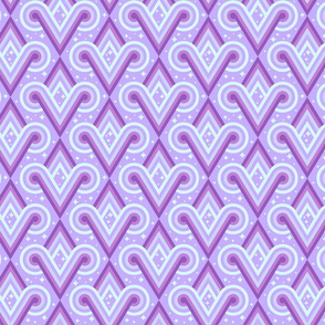 Lilac Diamond Spirals by Cheerful Madness!!