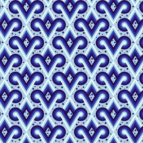 Lapis Lazuli Diamond Spirals by Cheerful Madness!!