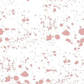 Minimalist ink stains and messy spots and speckles pink blush white