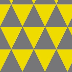gray and yellow triangles