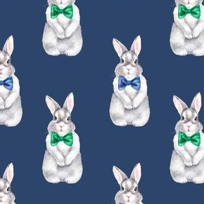 Bunny Bow Tie Denim