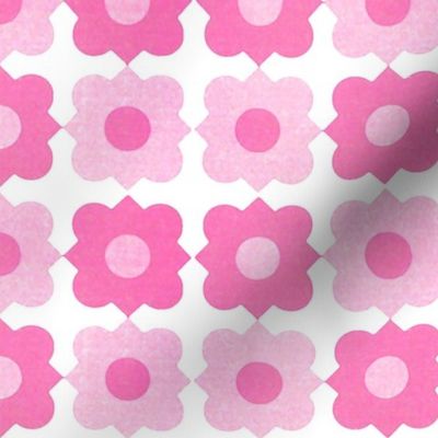 geometric flowers (pink)