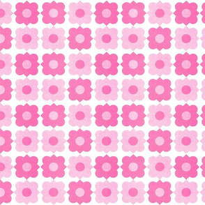 geometric flowers (pink)