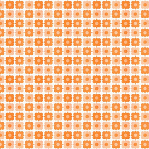 fiori pattern orange50