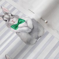 Bunny Bow Tie Gray