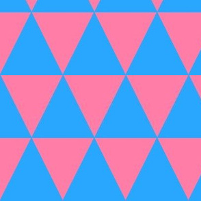 turquoise and pink triangles