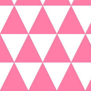 pink and white triangles