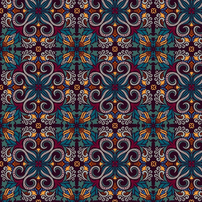 Bohemian Blocks Tapestry