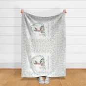 42” x 36” Ostrich Blanket Panel, Girls Wild Animal Bedding