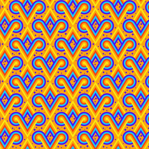 Golden Fire And Ice Diamond Shapes by Cheerful Madness!!