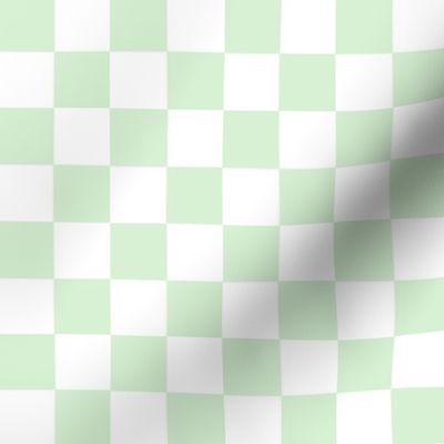 Dominiques white and green checkerboard