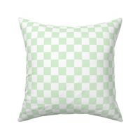 Dominiques white and green checkerboard