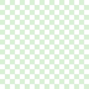 Dominiques white and green checkerboard