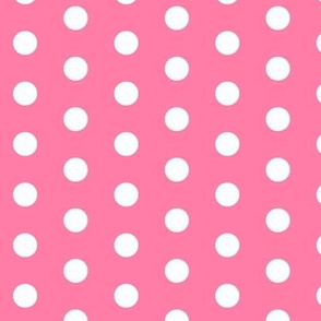 big polka white on pink