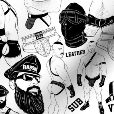 Leather daddies - white