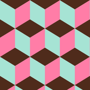 brown pink mint updown